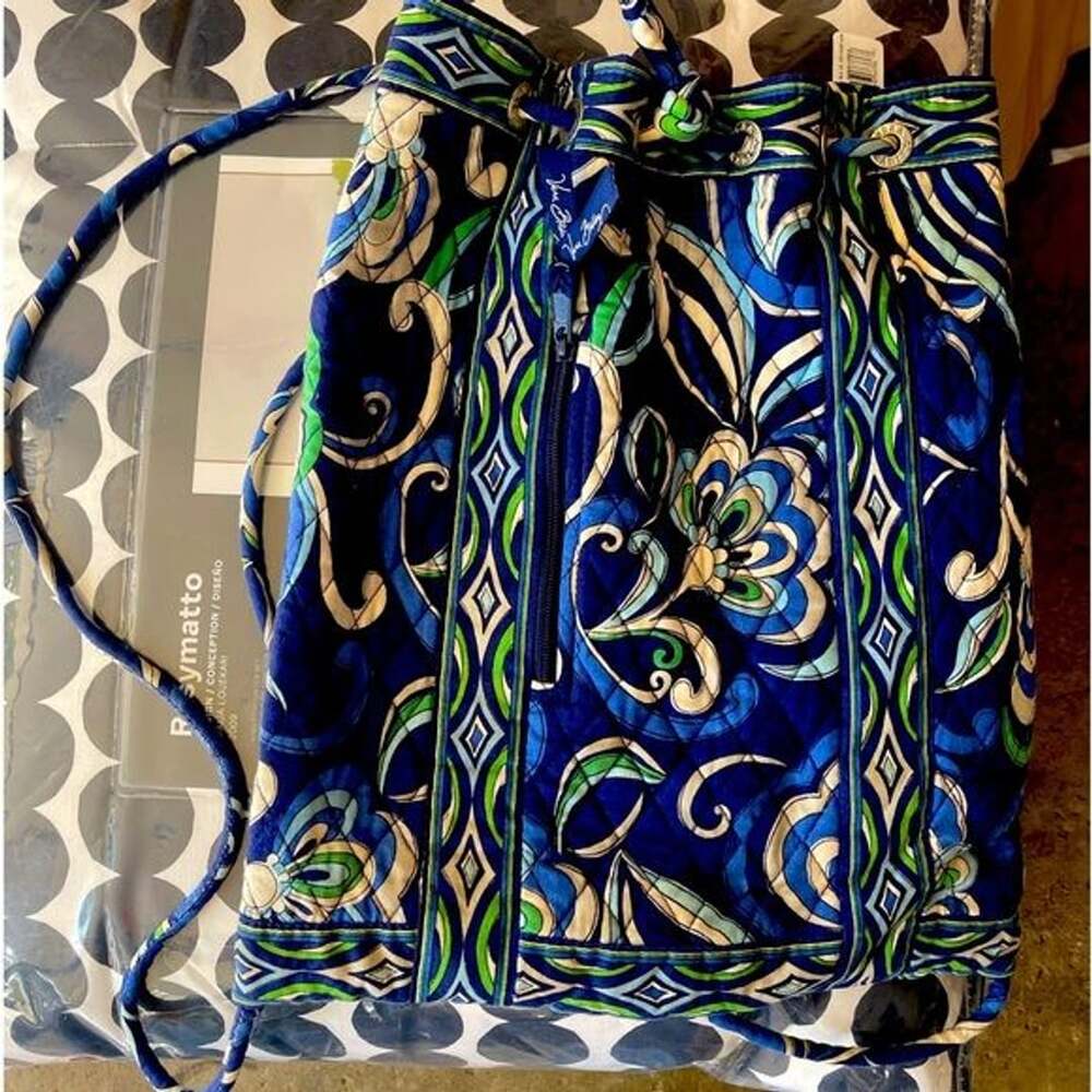Vera Bradley drawstring backpack in great shapr